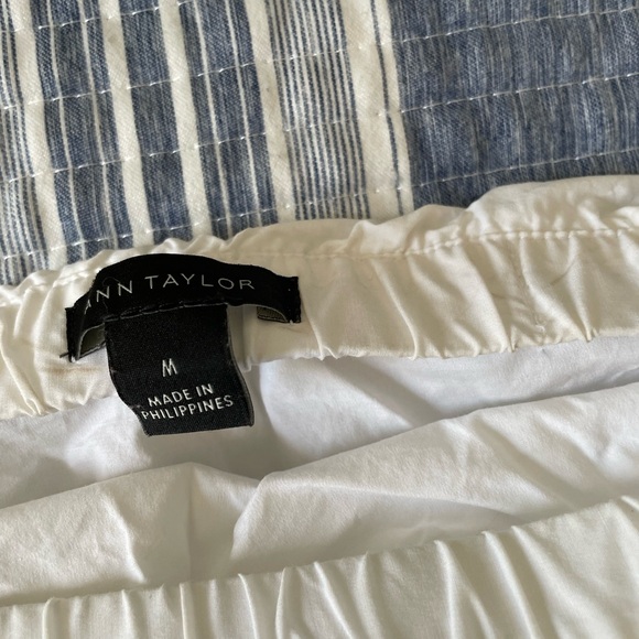 Ann Taylor Ivory Wrap Tube Top - Picture 2 of 2